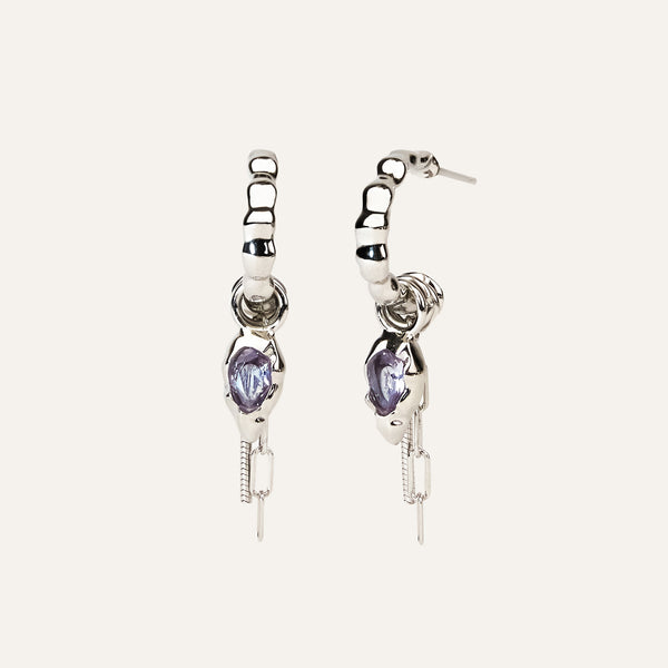 The Drop Hoop Earrings