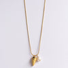 COLLAR PERLA BLANCA ORO VERMEIL