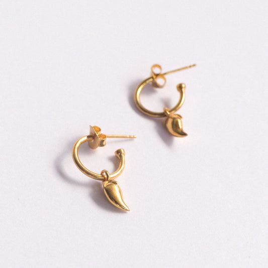 CHILI EARRINGS VERMEIL